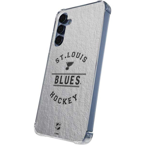 NHL St. Louis Blues Black Text Galaxy A35 5G Clear Case