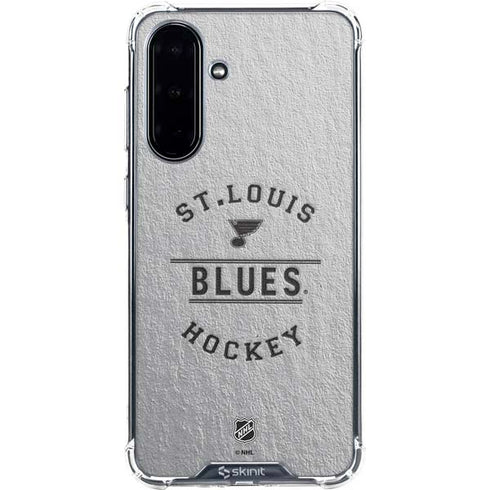 NHL St. Louis Blues Black Text Galaxy A36 5G Clear Case