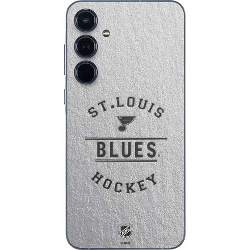 NHL St. Louis Blues Black Text Galaxy A55 5G Skin