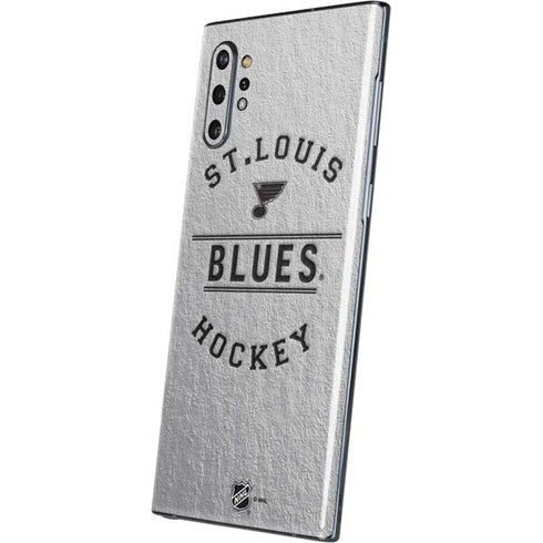 NHL St. Louis Blues Black Text Galaxy Note 10 Plus Skin
