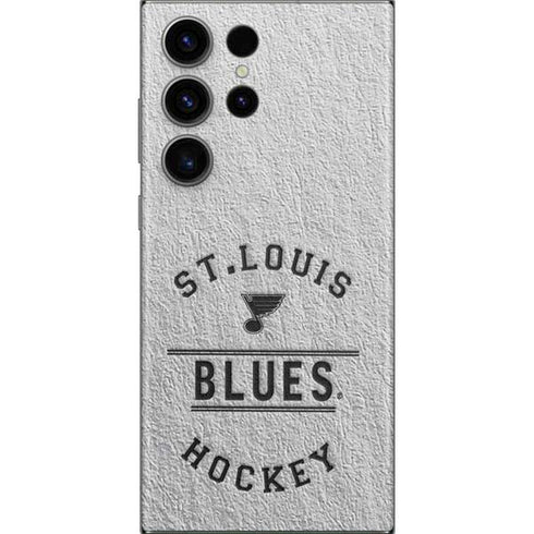 NHL St. Louis Blues Black Text Galaxy Skins