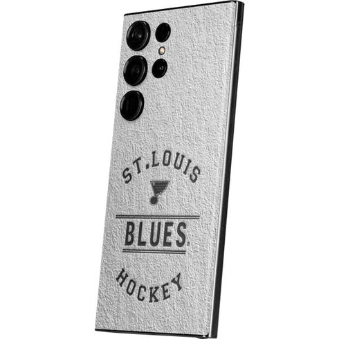 NHL St. Louis Blues Black Text Galaxy Skins