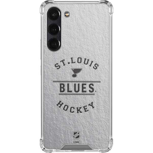 NHL St. Louis Blues Black Text Galaxy S24 FE Clear Case