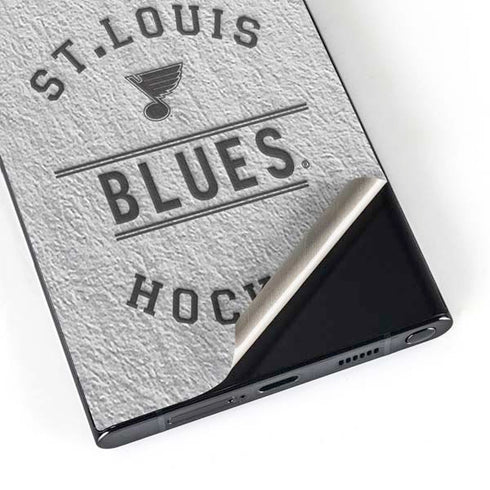 NHL St. Louis Blues Black Text Galaxy S25 Ultra Skin