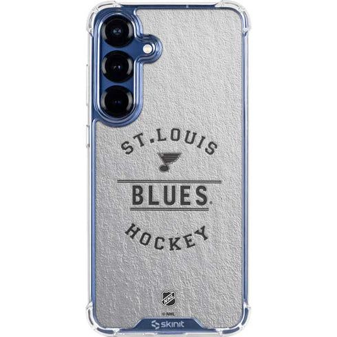 NHL St. Louis Blues Black Text Galaxy S25 Clear Case