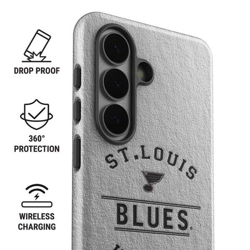 NHL St. Louis Blues Black Text Galaxy S26 Plus Impact Case