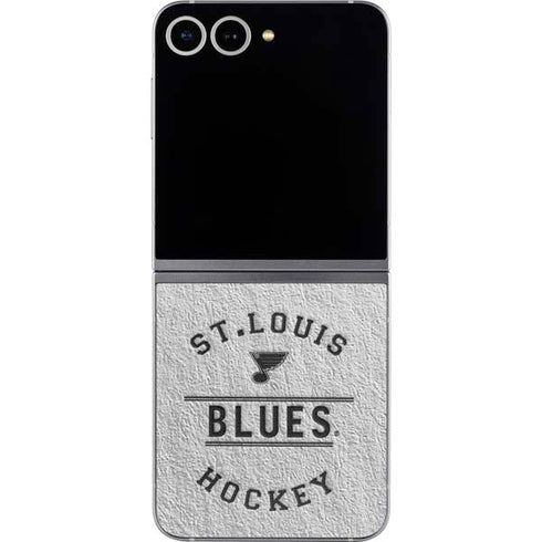 NHL St. Louis Blues Black Text Galaxy Z Flip6 Skin