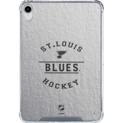 NHL St. Louis Blues Black Text iPad 11th Gen (2025) Clear Case
