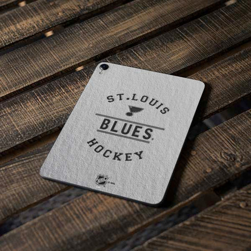 NHL St. Louis Blues Black Text Apple iPad Pro Skin