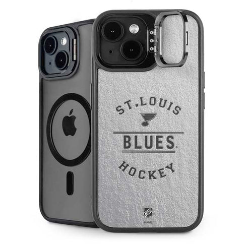 NHL St. Louis Blues Black Text iPhone 14 Plus Kickstand Case
