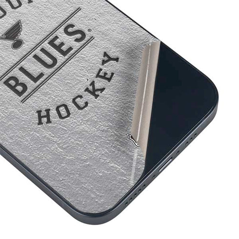 NHL St. Louis Blues Black Text iPhone 15 Skin