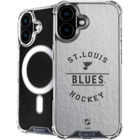 NHL St. Louis Blues Black Text iPhone 16 MagSafe Case
