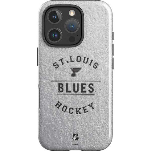 NHL St. Louis Blues Black Text iPhone 16 Pro Max Magsafe Impact Case