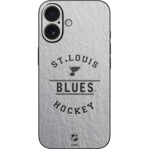 NHL St. Louis Blues Black Text iPhone 16 Skin