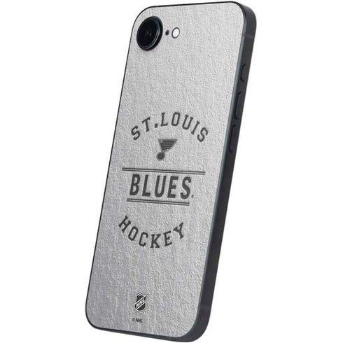 NHL St. Louis Blues Black Text iPhone 16e Skin