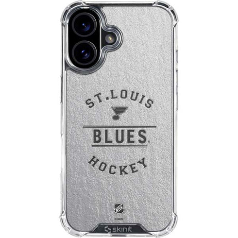 NHL St. Louis Blues Black Text iPhone 17 Clear Case