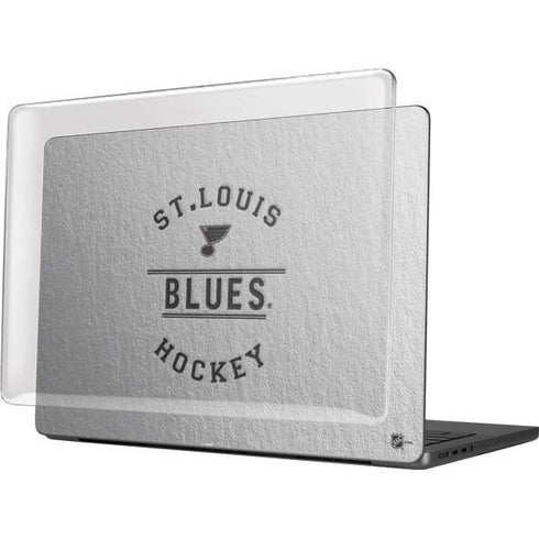 NHL St. Louis Blues Black Text MacBook Pro 14in (2021-24) Case plus Skin