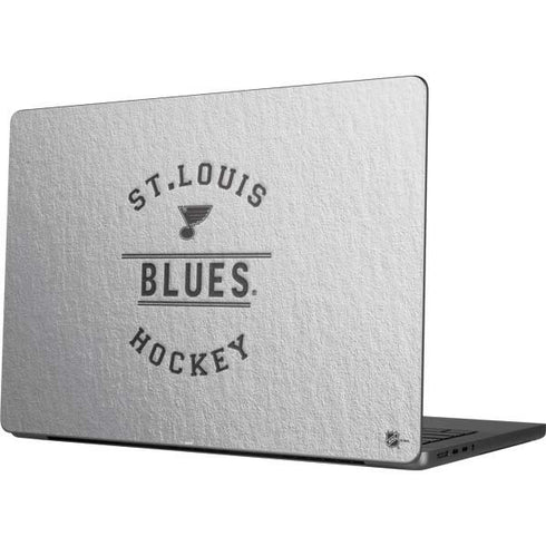 NHL St. Louis Blues Black Text Apple MacBook Pro 14-inch Skin