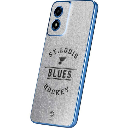 NHL St. Louis Blues Black Text Moto G Play 4G (2024) Skin