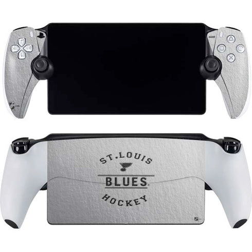 NHL St. Louis Blues Black Text PlayStation Portal Remote Player Skin
