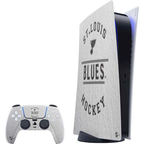 NHL St. Louis Blues Black Text PlayStation PS5 Skins