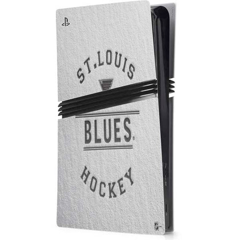 NHL St. Louis Blues Black Text PS5 Pro Console Skin