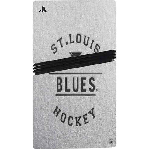 NHL St. Louis Blues Black Text PS5 Pro Console Skin