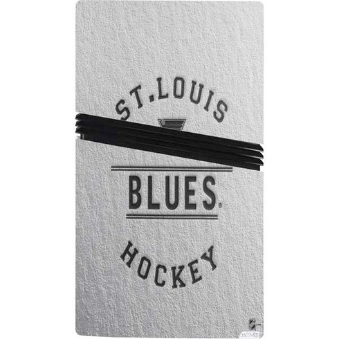 NHL St. Louis Blues Black Text PS5 Pro Console Skin