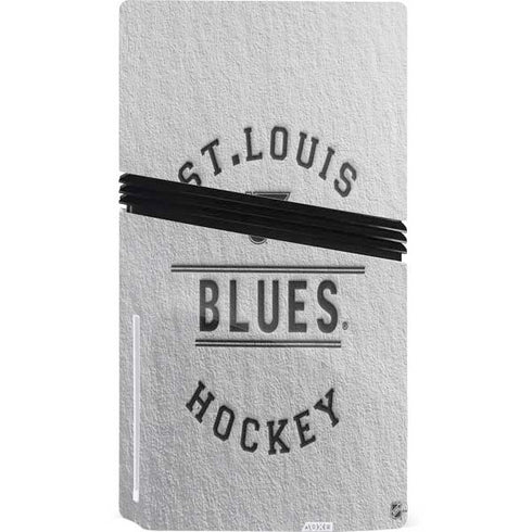 NHL St. Louis Blues Black Text PS5 Pro Disk Bundle Skin