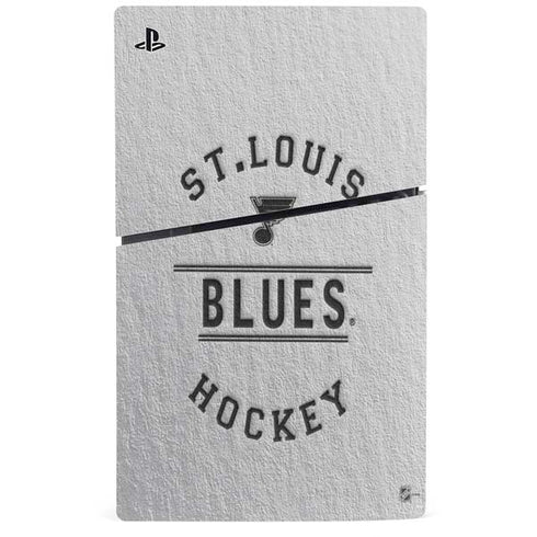 NHL St. Louis Blues Black Text PS5 Slim Digital Edition Console Skin