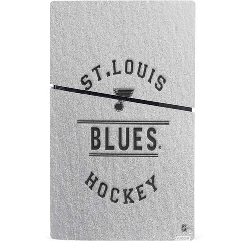 NHL St. Louis Blues Black Text PS5 Slim Digital Edition Console Skin