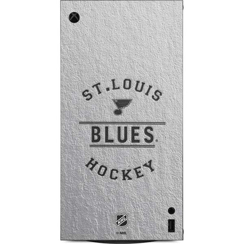 NHL St. Louis Blues Black Text XBox Series X Digital Edition Console Skin
