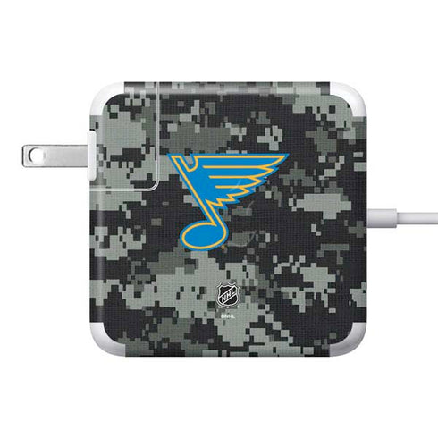 NHL St. Louis Blues Camo 85W Power Adapter (15 and 17 inch MacBook Pro Charger) Skin