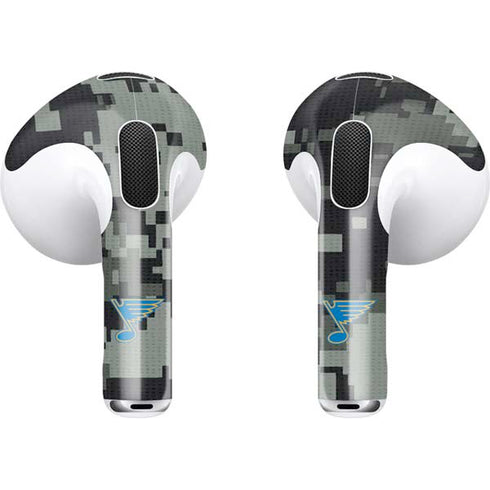 NHL St. Louis Blues Camo Apple AirPods (3rd Gen 2021) Skin