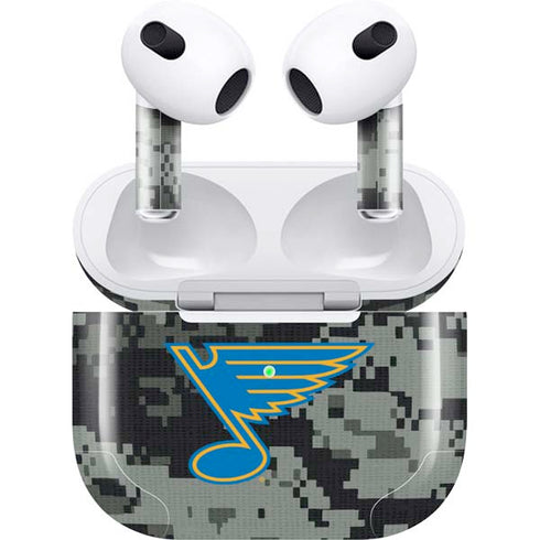 NHL St. Louis Blues Camo Apple AirPods (3rd Gen 2021) Skin