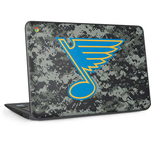 NHL St. Louis Blues Camo HP Chromebook Skin