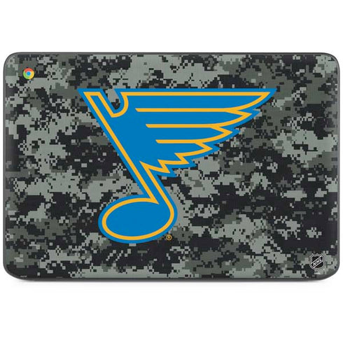 NHL St. Louis Blues Camo HP Chromebook Skin
