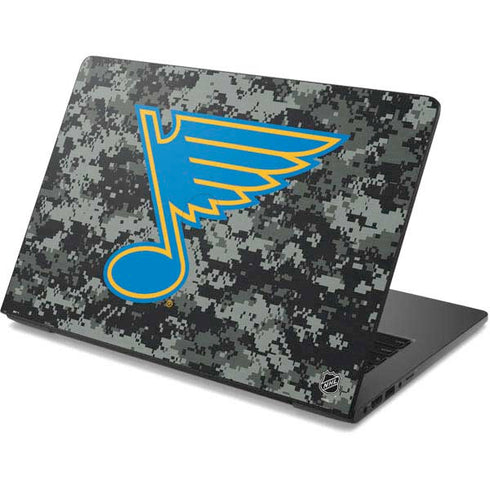 NHL St. Louis Blues Camo Dell Chromebook Skin