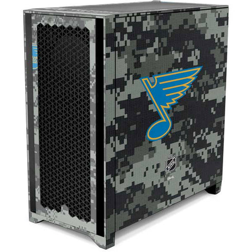 NHL St. Louis Blues Camo Corsair 4000D Tempered Glass Mid-Tower ATX Case Skin