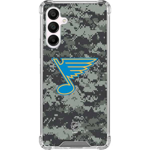 NHL St. Louis Blues Camo Galaxy A16 5G Clear Case
