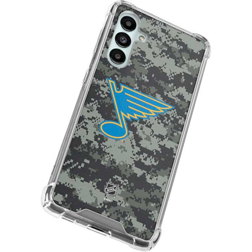 NHL St. Louis Blues Camo Galaxy A16 5G Clear Case