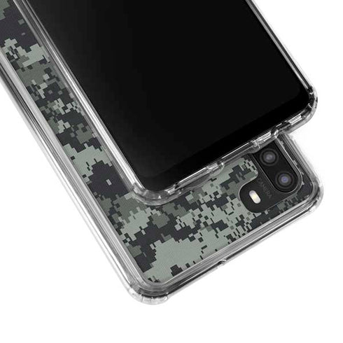 NHL St. Louis Blues Camo Galaxy A21 Clear Case