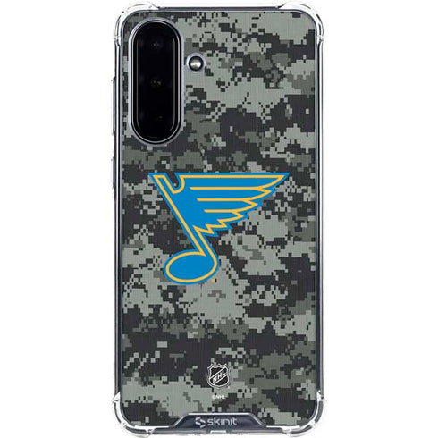 NHL St. Louis Blues Camo Galaxy A36 5G Clear Case