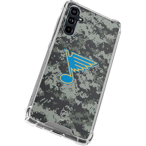 NHL St. Louis Blues Camo Galaxy A54 5G Clear Case