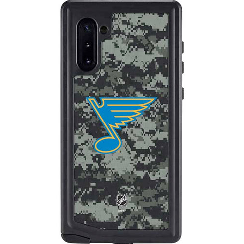 NHL St. Louis Blues Camo Galaxy Note 10 Waterproof Case