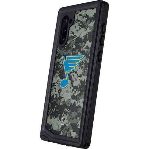 NHL St. Louis Blues Camo Galaxy Note 10 Waterproof Case