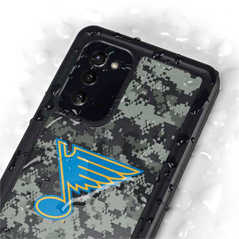 NHL St. Louis Blues Camo Galaxy Note20 5G Waterproof Case