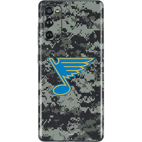 NHL St. Louis Blues Camo Galaxy S20 Fan Edition Skin