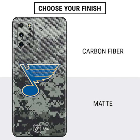 NHL St. Louis Blues Camo Galaxy S20 Plus Skin