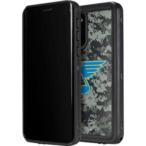 NHL St. Louis Blues Camo Galaxy S20 Plus Waterproof Case